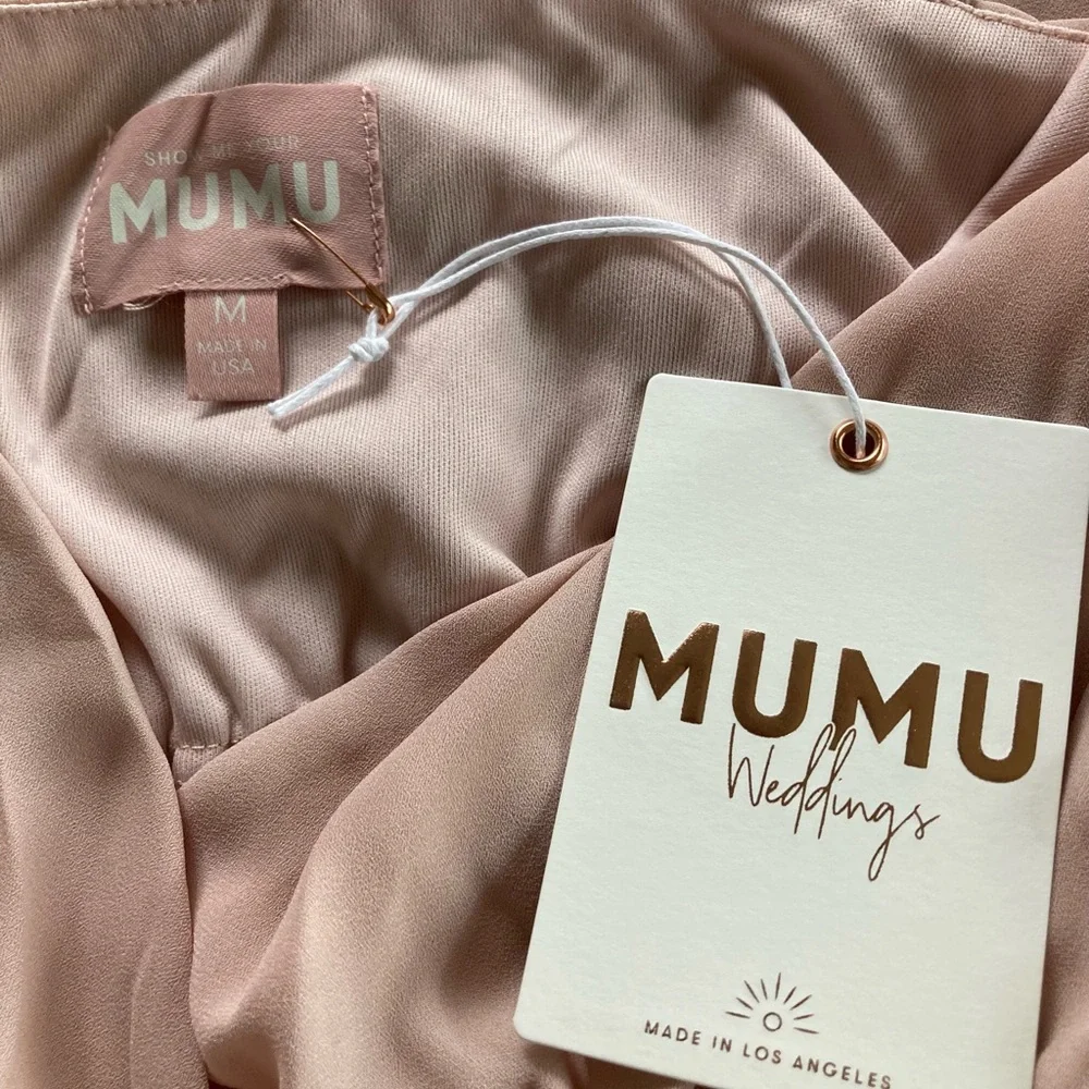NWT Elegant dusty Blush Pink maxi Dress - Picture 7 of 9